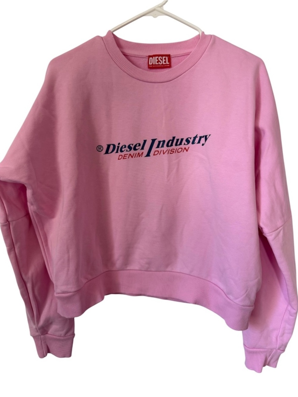 Diesel Denim Division Girls Sinstrind Crewneck Sweatshirt Y14 Pink